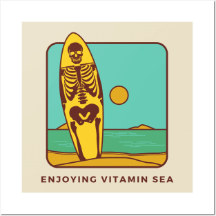 ENJOYING VITAMIN SEA Posters and Art